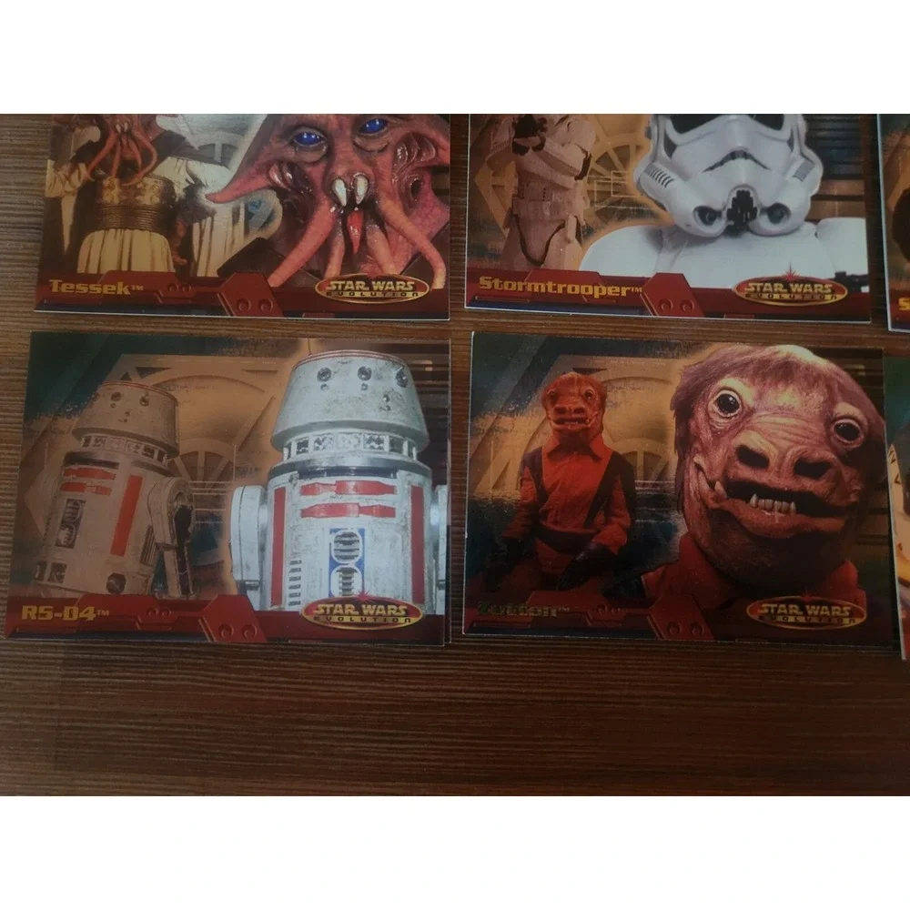lot of 21 topps star wars evolution 2001 Leia Luke Skywalker Mace Windu Watto‎ - Picture 7 of 8